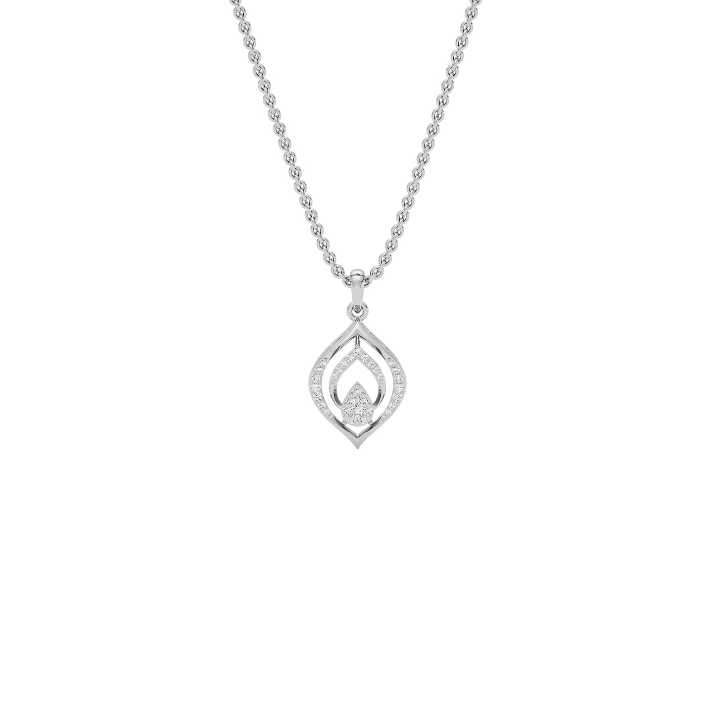 Lyanne Diamond Pendant 18 KT / White Gold