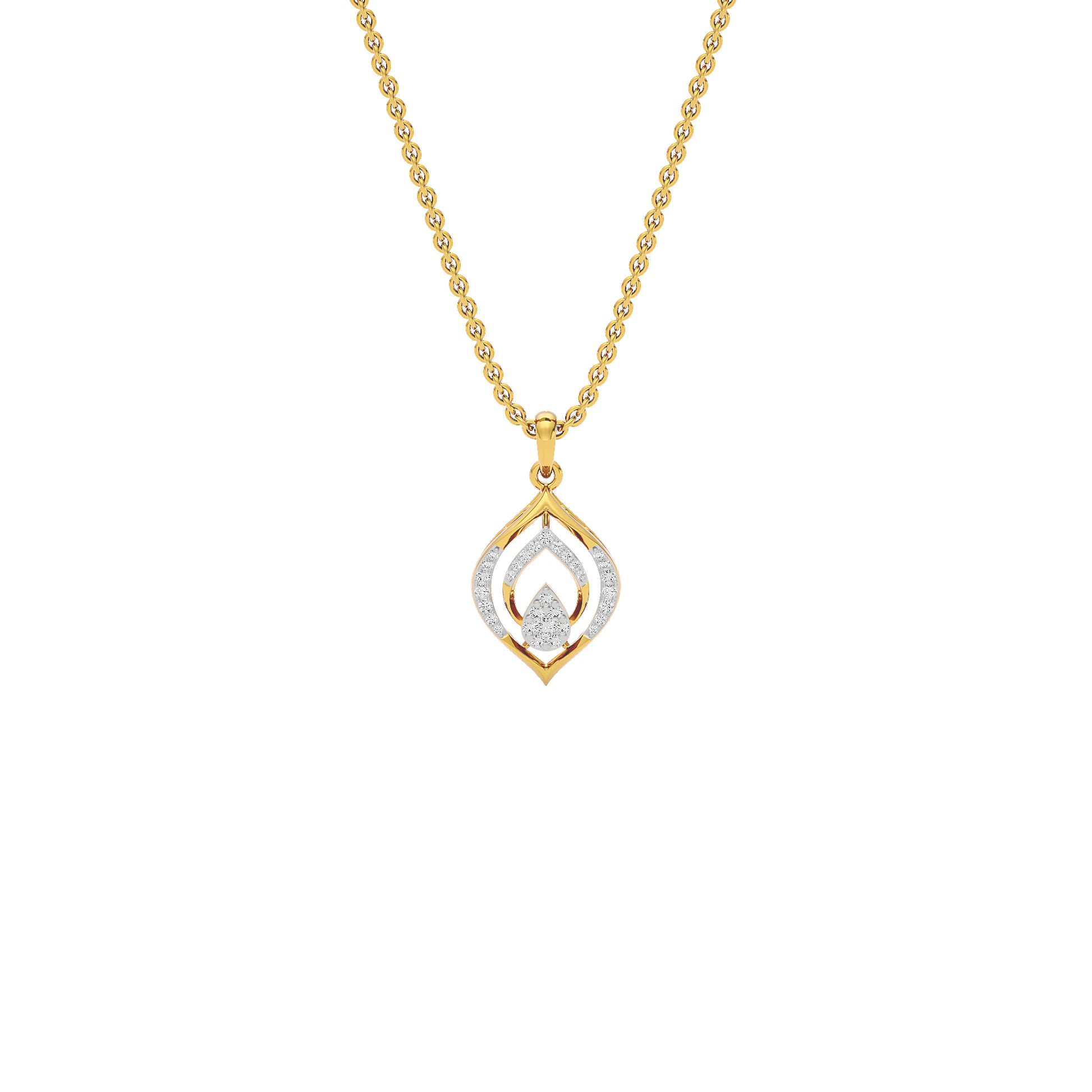 Lyanne Diamond Pendant 18 KT / Yellow Gold