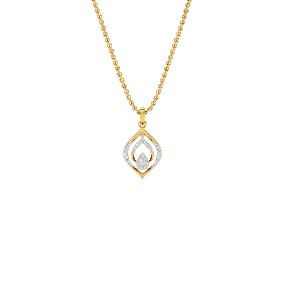 Lyanne Diamond Pendant 18 KT / Yellow Gold