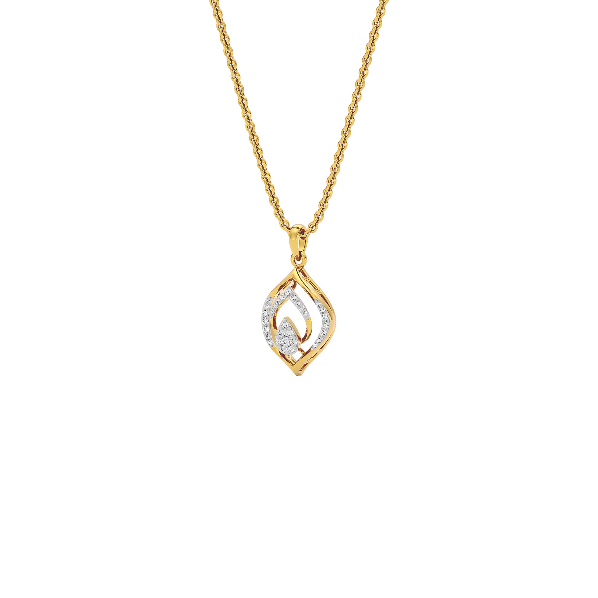Lyanne Diamond Pendant 18 KT / Yellow Gold