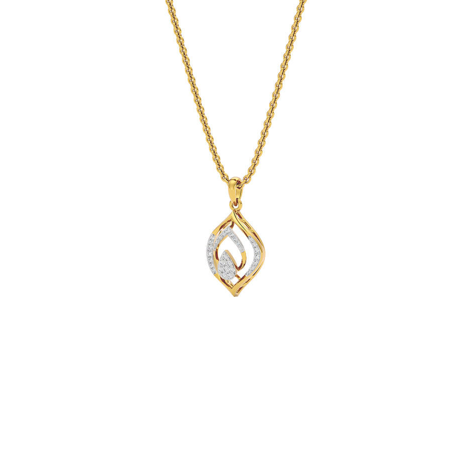 Lyanne Diamond Pendant 18 KT / Yellow Gold