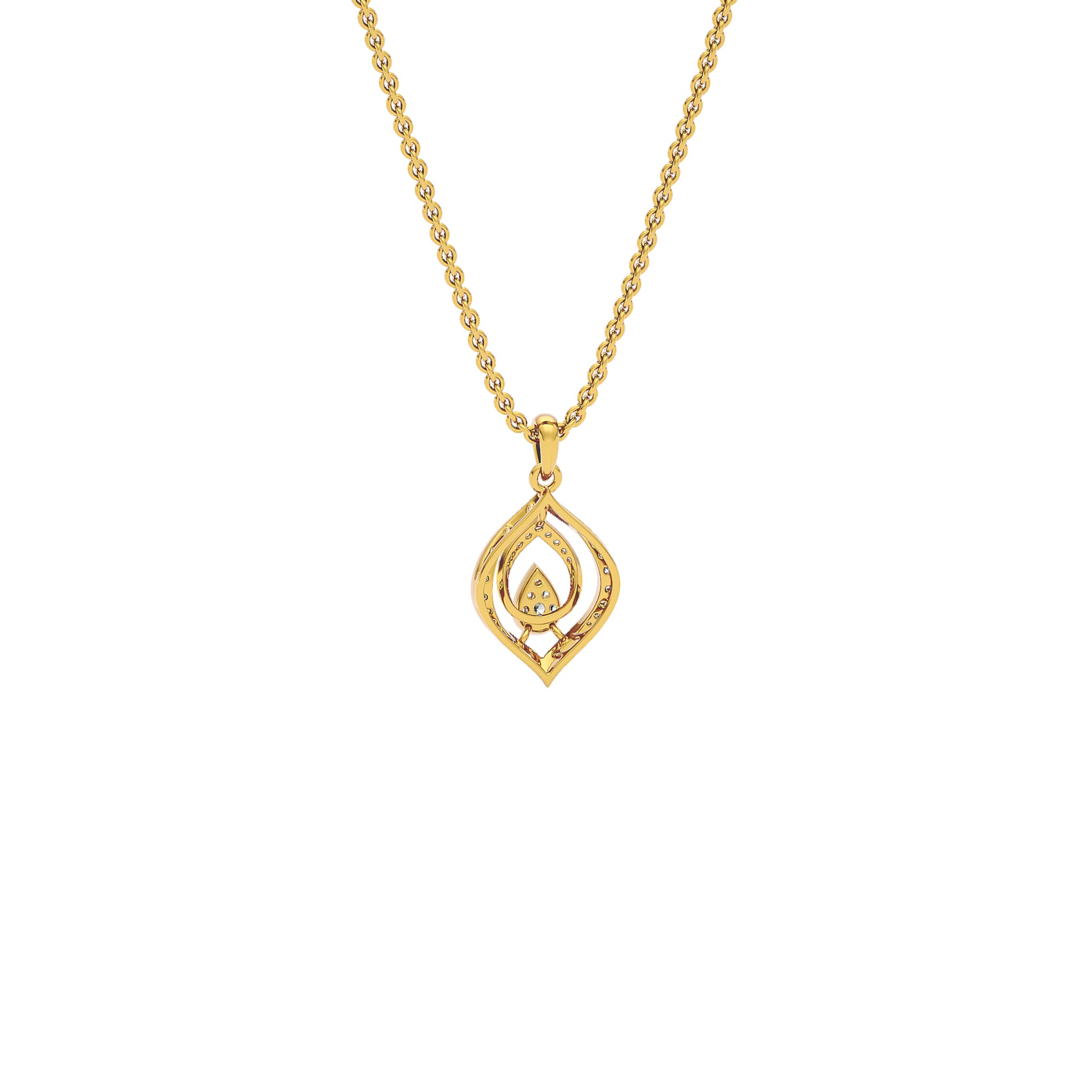 Lyanne Diamond Pendant 18 KT / Yellow Gold