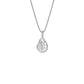 Leafy Glow Diamond Pendant 18 KT / White Gold