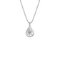 Leafy Glow Diamond Pendant 18 KT / White Gold