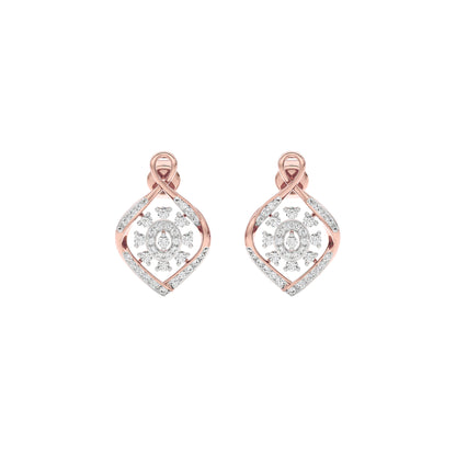 Thea Diamond Earrings 18 KT / Rose Gold