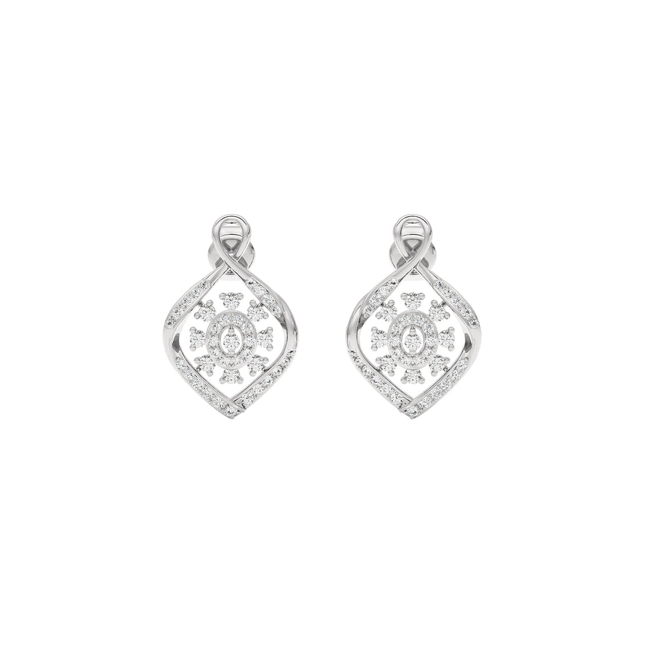 Thea Diamond Earrings 18 KT / White Gold
