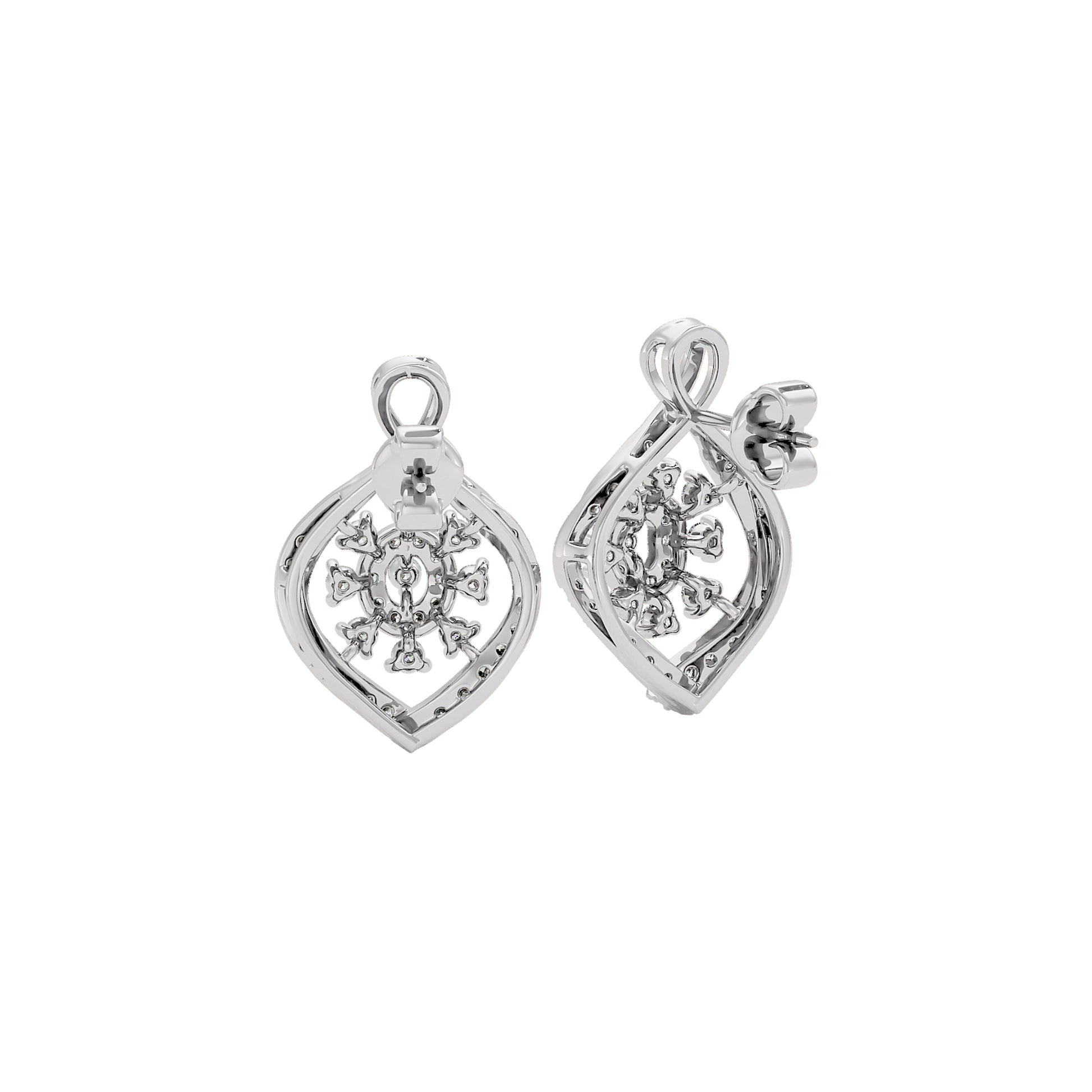 Thea Diamond Earrings 18 KT / White Gold