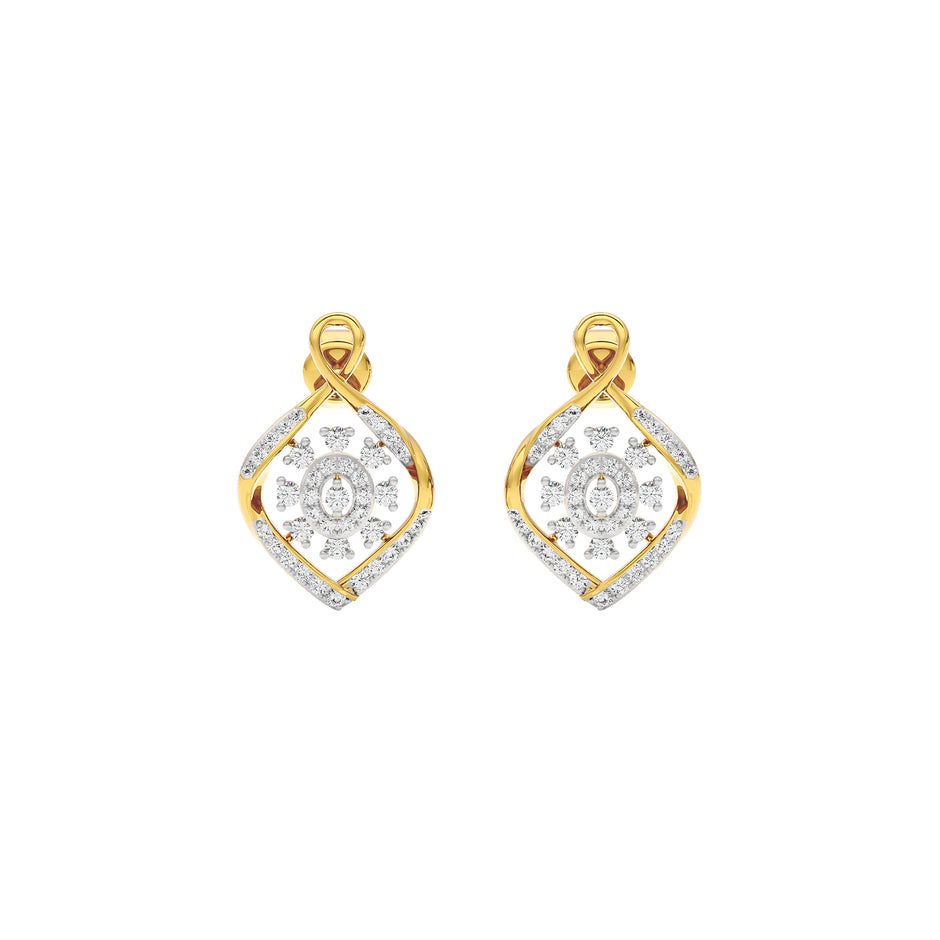 Thea Diamond Earrings 18 KT / Yellow Gold