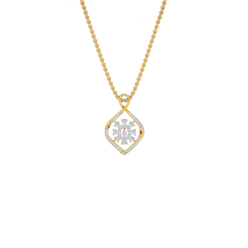 Thea Diamond Pendant 18 KT / Yellow Gold