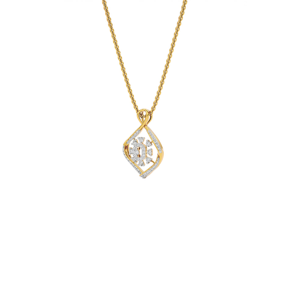 Thea Diamond Pendant 18 KT / Yellow Gold