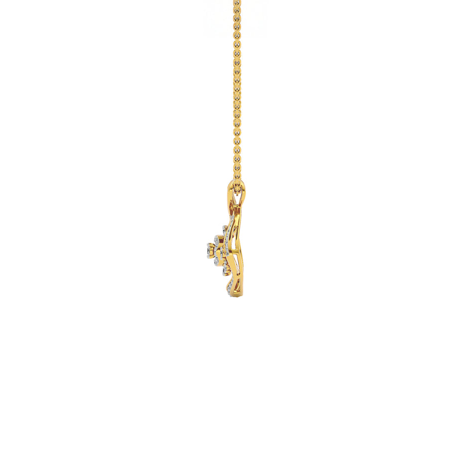 Thea Diamond Pendant 18 KT / Yellow Gold