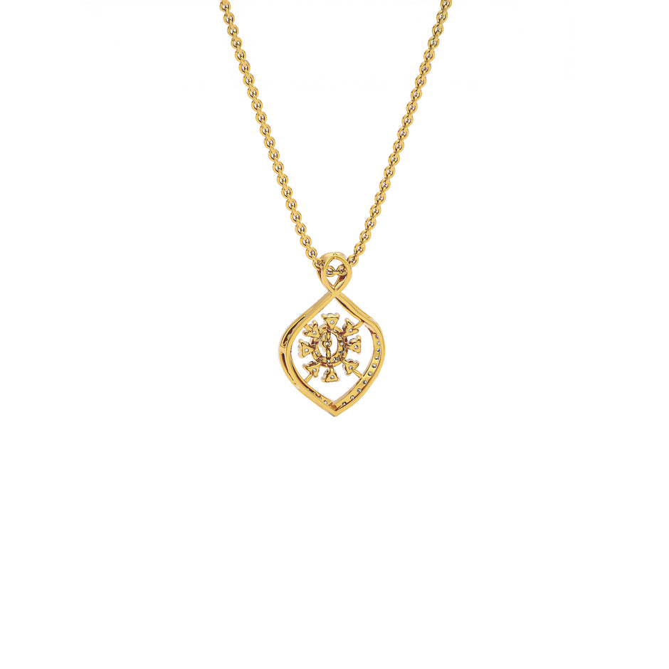 Thea Diamond Pendant 18 KT / Yellow Gold