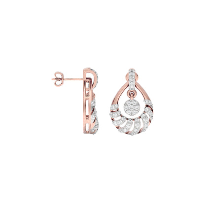 Daphne Diamond Earrings 18 KT / Rose Gold