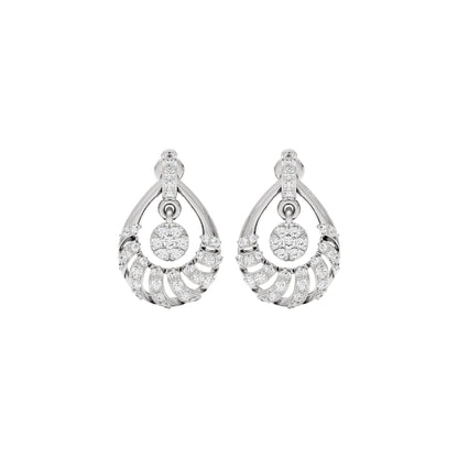 Daphne Diamond Earrings 18 KT / White Gold