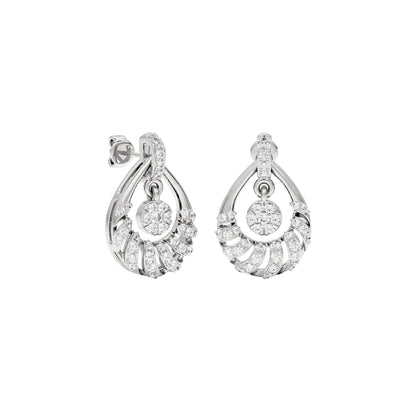 Daphne Diamond Earrings 18 KT / White Gold
