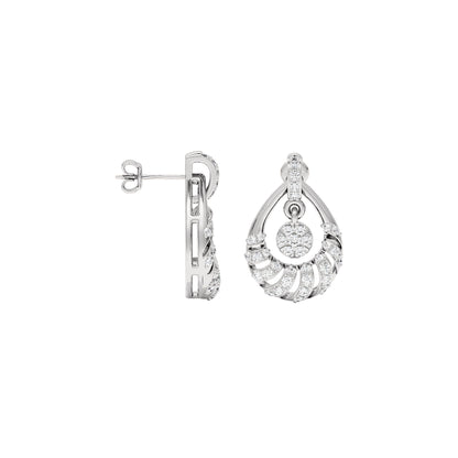 Daphne Diamond Earrings 18 KT / White Gold
