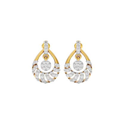 Daphne Diamond Earrings 18 KT / Yellow Gold
