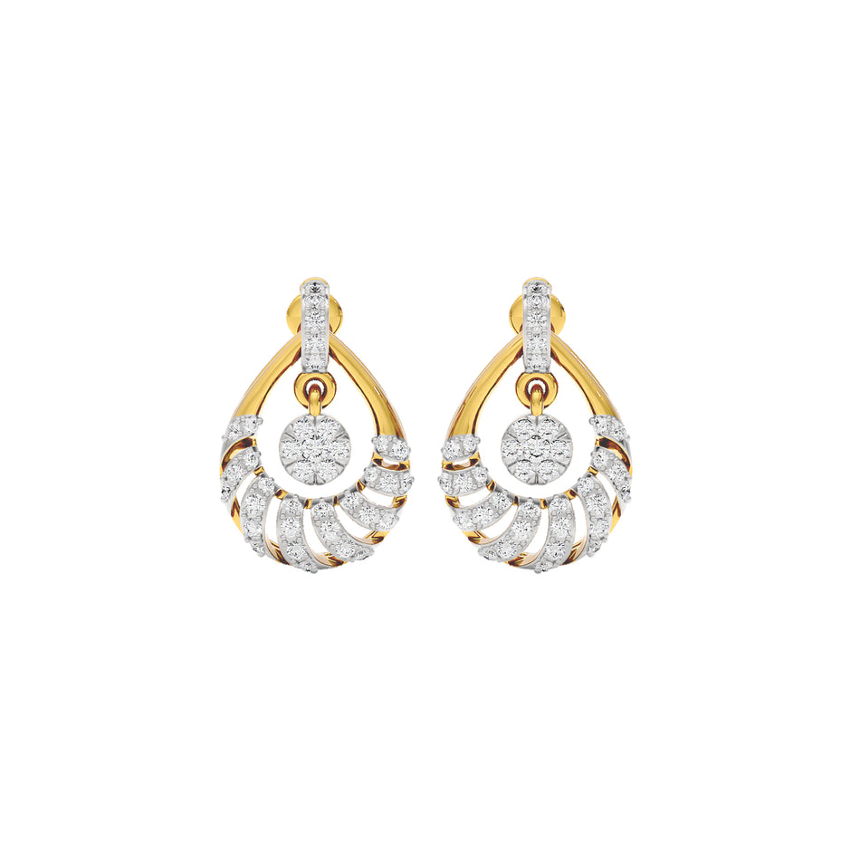 Daphne Diamond Earrings 18 KT / Yellow Gold