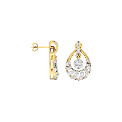 Daphne Diamond Earrings 18 KT / Yellow Gold