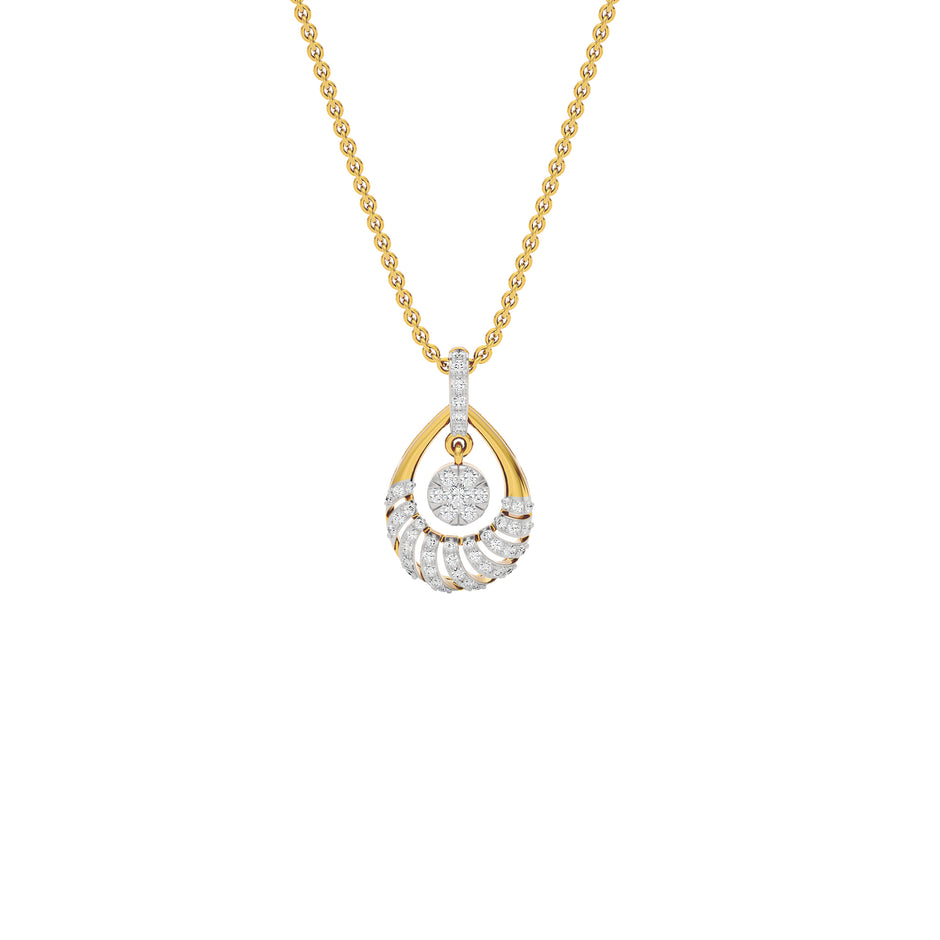 Daphne Diamond Pendant 18 KT / Yellow Gold