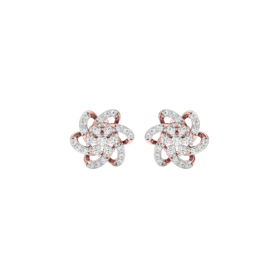 Noah Floral Diamond Earrings
