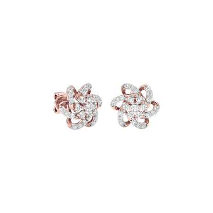 Noah Floral Diamond Earrings