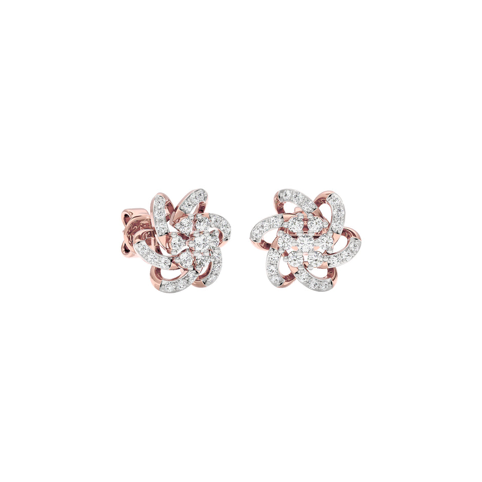 Noah Floral Diamond Earrings