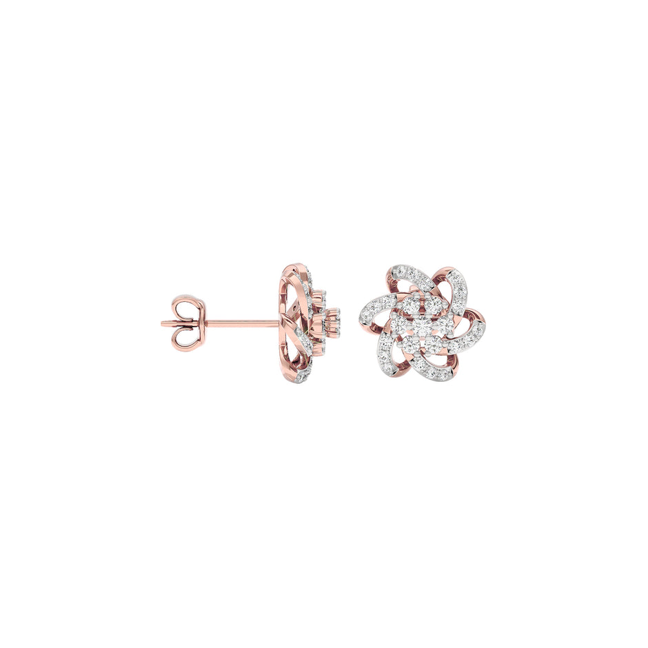 Noah Floral Diamond Earrings