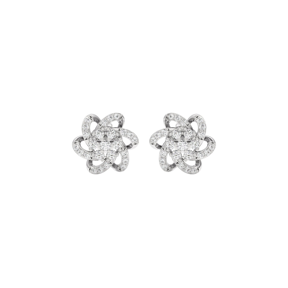 Noah Floral Diamond Earrings