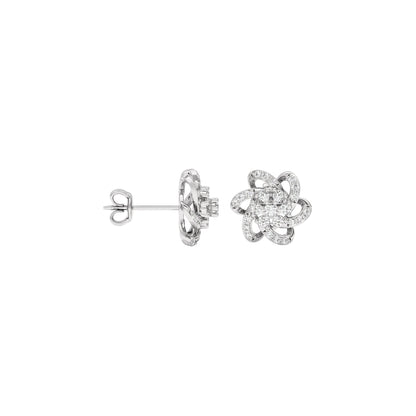 Noah Floral Diamond Earrings