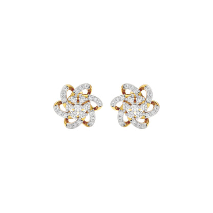 Noah Floral Diamond Earrings