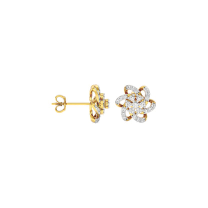 Noah Floral Diamond Earrings