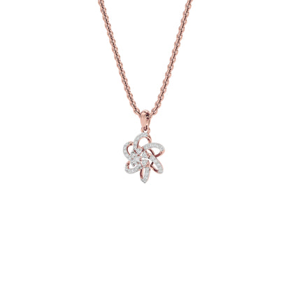 Noah Floral Diamond Pendant 18 KT / Rose Gold