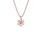 Noah Floral Diamond Pendant 18 KT / Rose Gold