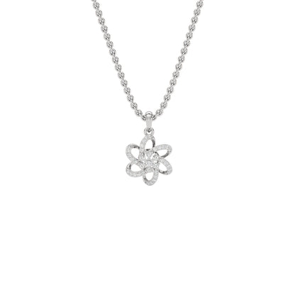 Noah Floral Diamond Pendant 18 KT / White Gold