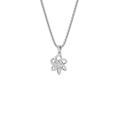 Noah Floral Diamond Pendant 18 KT / White Gold