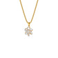 Noah Floral Diamond Pendant 18 KT / Yellow Gold