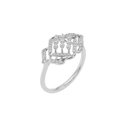 Aster Diamond Ring 18 KT / White Gold / 22