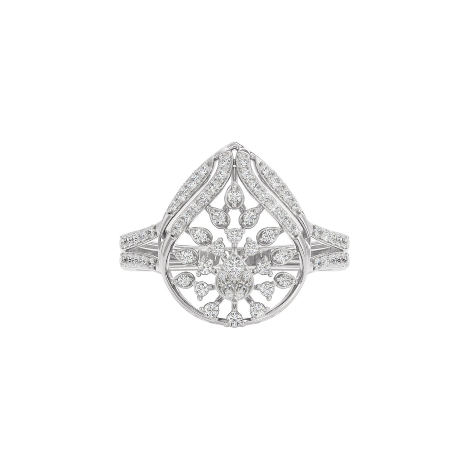 Estrella Diamond Ring 18 KT / White Gold / 22