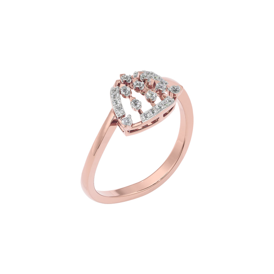 Seren Diamond Ring 18 KT / Rose Gold / 22