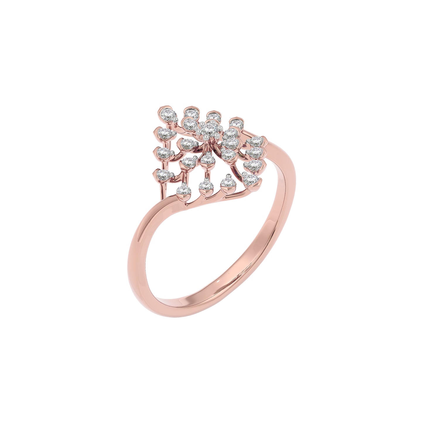 Aurora Diamond Ring 18 KT / Rose Gold / 22