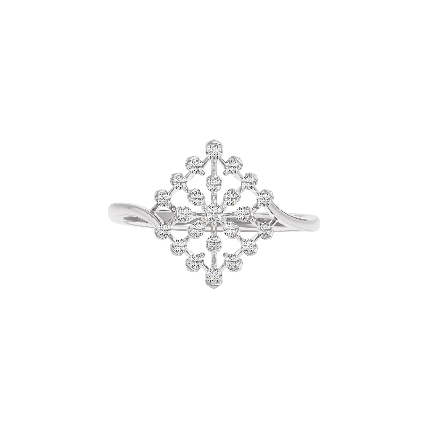 Aurora Diamond Ring 18 KT / White Gold / 22