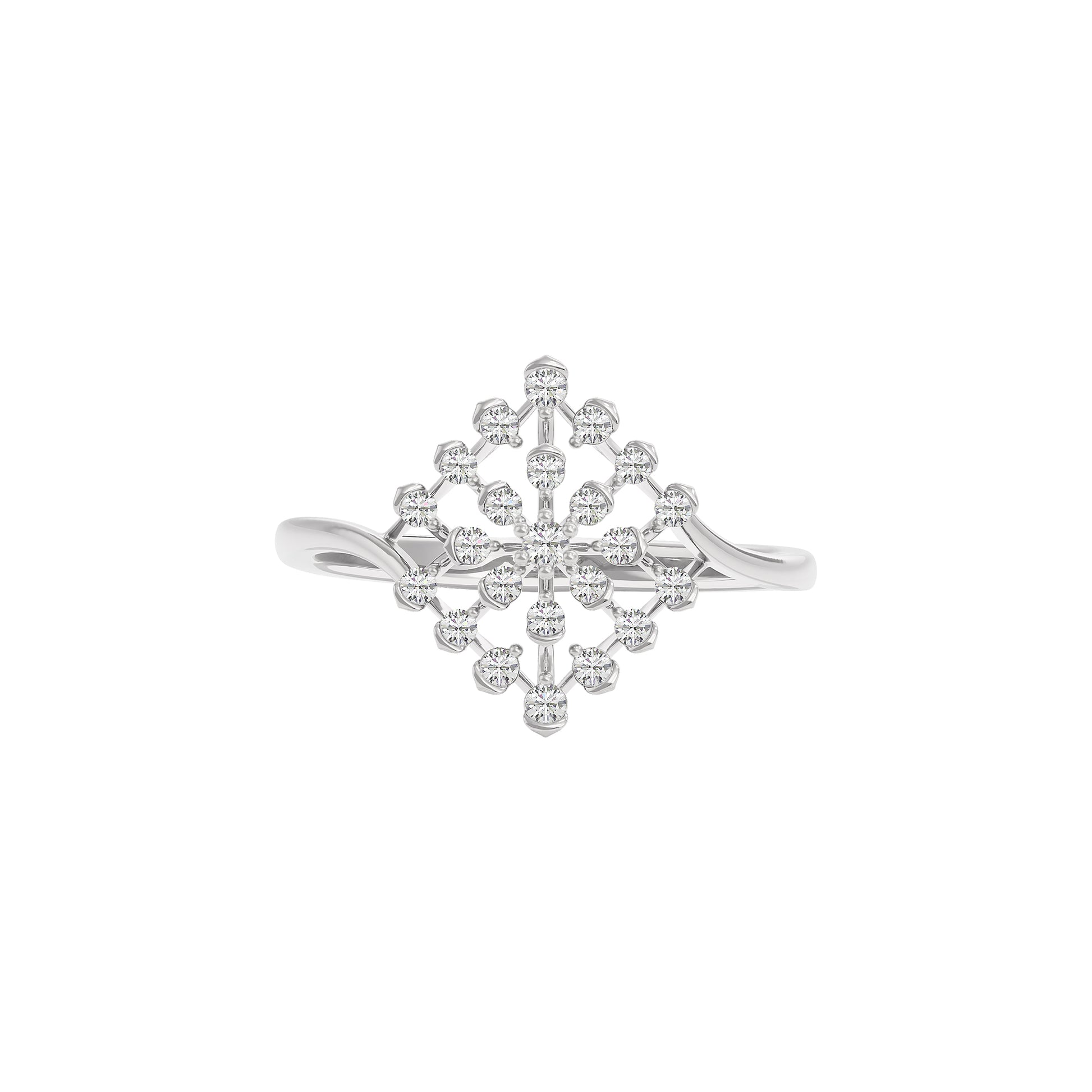 Aurora Diamond Ring 18 KT / White Gold / 22