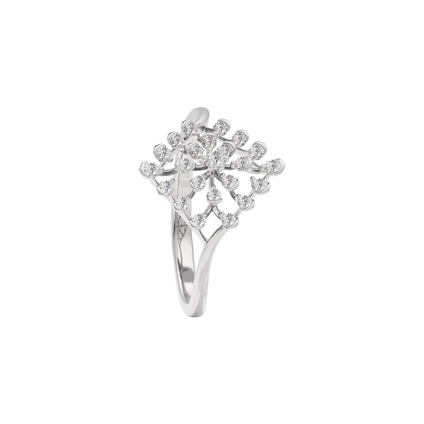 Aurora Diamond Ring 18 KT / White Gold / 22