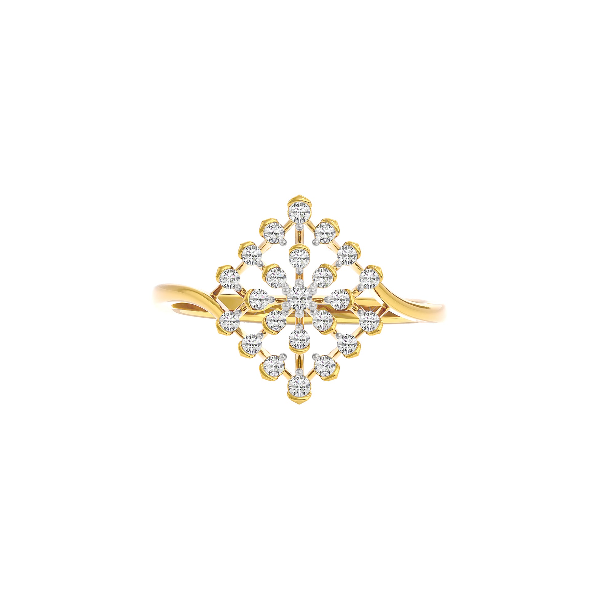 Aurora Diamond Ring 18 KT / Yellow Gold / 22
