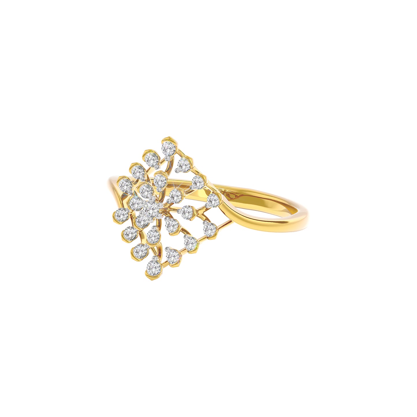 Aurora Diamond Ring 18 KT / Yellow Gold / 22