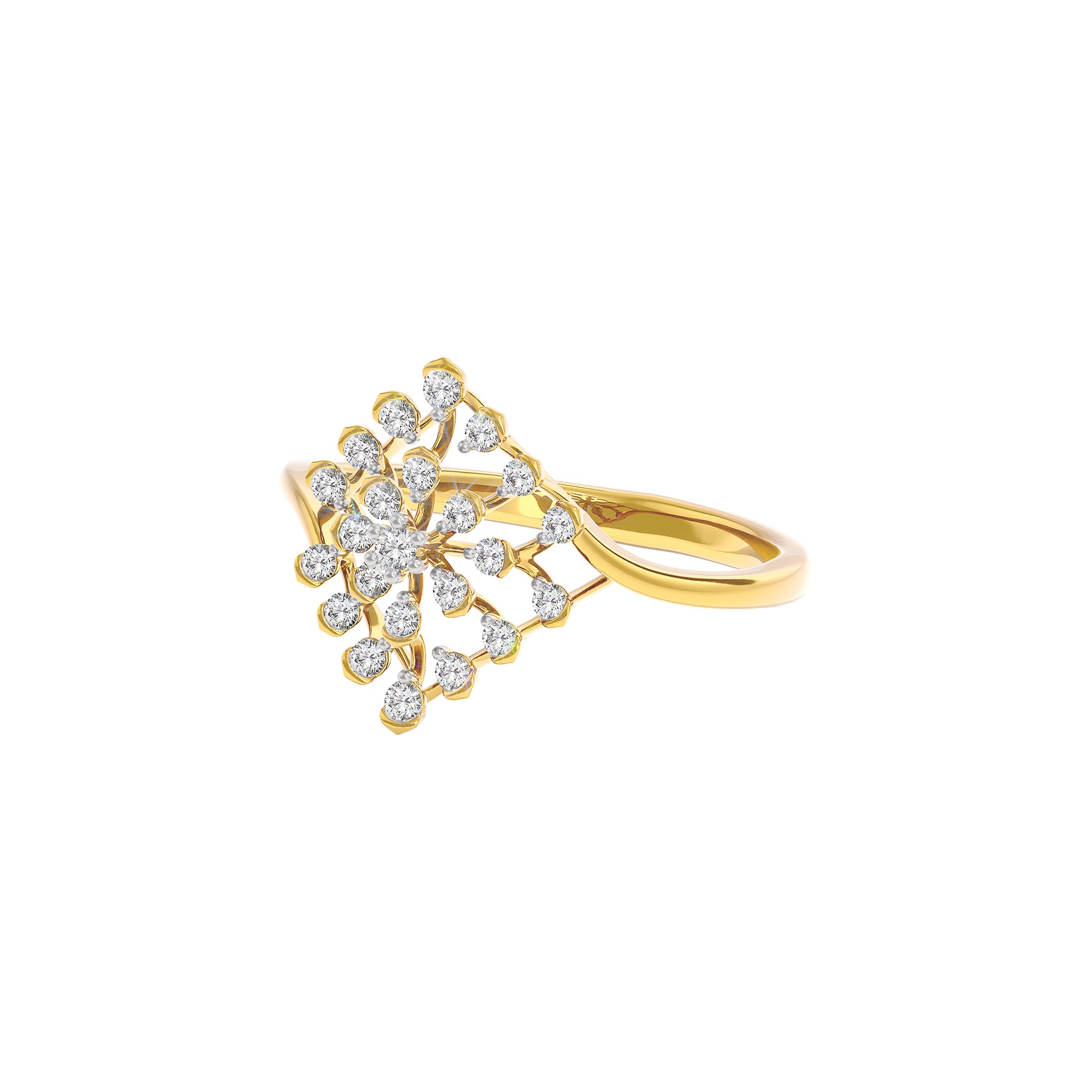 Aurora Diamond Ring 18 KT / Yellow Gold / 22