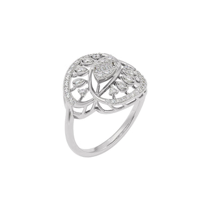 Aegle Diamond Ring 18 KT / White Gold / 22