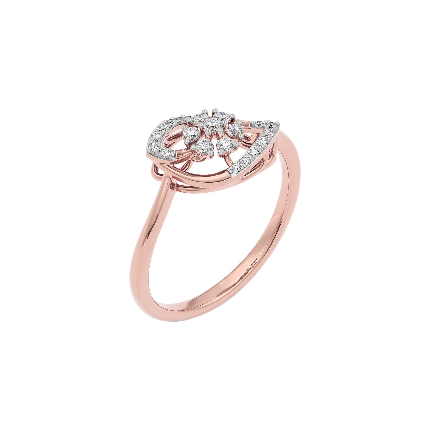 Iris Glow Diamond Ring 18 KT / Rose Gold / 22