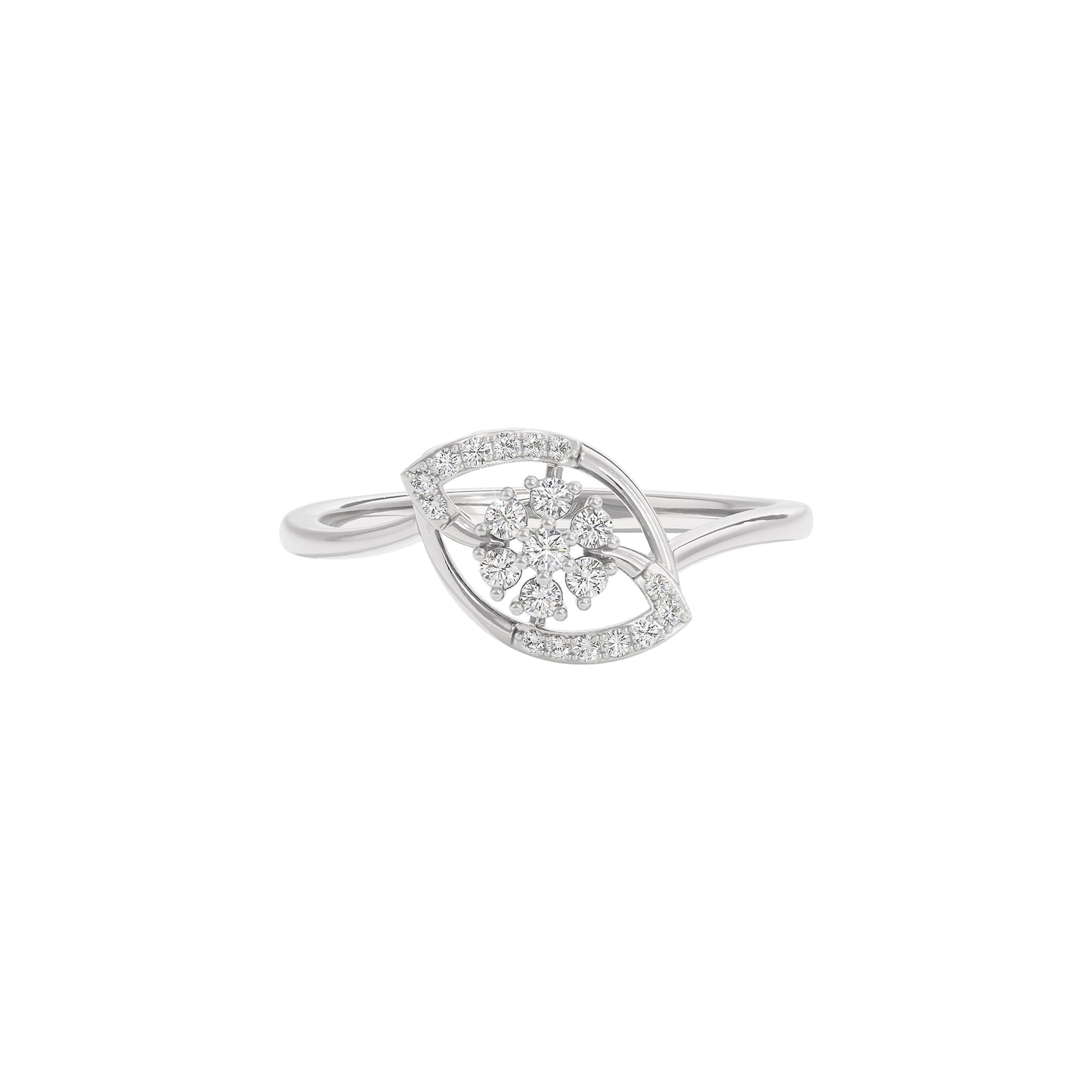 Iris Glow Diamond Ring 18 KT / White Gold / 22